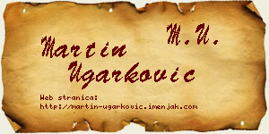 Martin Ugarković vizit kartica